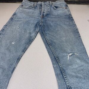 Re/Done Blue Distressed Jeans